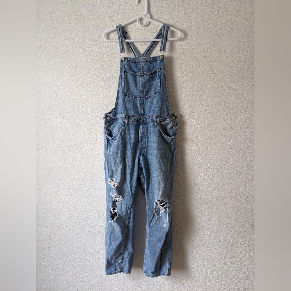 &Denim Women's Overalls - Size 12 - Light Denim - Excellent Condition
